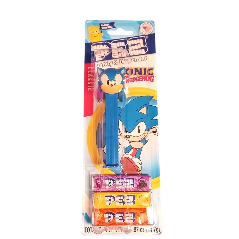 NEW Sega Classic Sonic the‎ Hedgehog Blue PEZ Dispenser - Factory Sealed